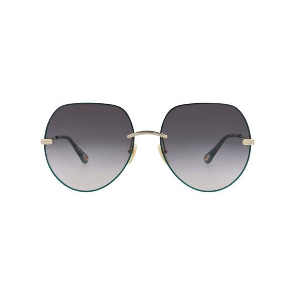 Round-Frame Metal Sunglasses